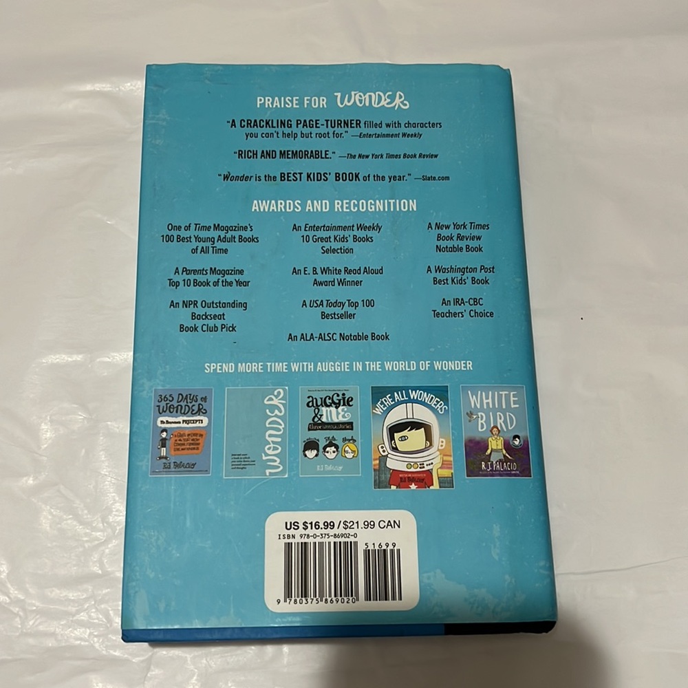 Pre Owned Wonder - Book - R.J. Palacio - Knopf - Picture 5 of 5
